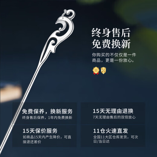 Chinese gold peacock hairpin for women, ancient style hairpin, hairpin, headband, birthday gift for girlfriend and wife, practical commemorative gift, practical peacock hairpin