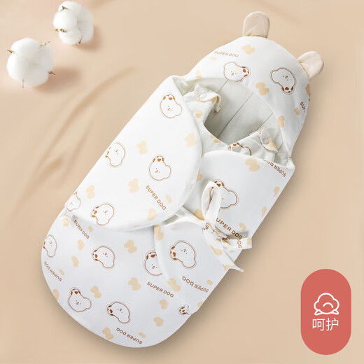 Yisheng Xiangbao newborn baby sleeping bag, baby autumn and winter pure cotton quilt, anti-jumping swaddling towel bag, single anti-kicking and being outside