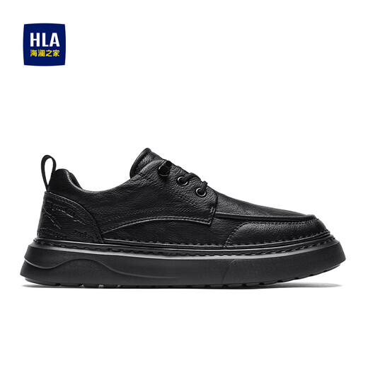 Heilan House (HLA) Men's Shoes 2025 Autumn and Winter New Style Sneakers Men's Business Casual Leather Shoes Trendy Versatile Casual Shoes Men's Black 41