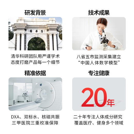 Bodivis Tsinghua Original Tongfang Body Fat Scale Bodivis Body Fat Scale Home Electronic Weight Scale APP Bluetooth Fat Scale Accurately measures 21 items of human body data Dabai M1