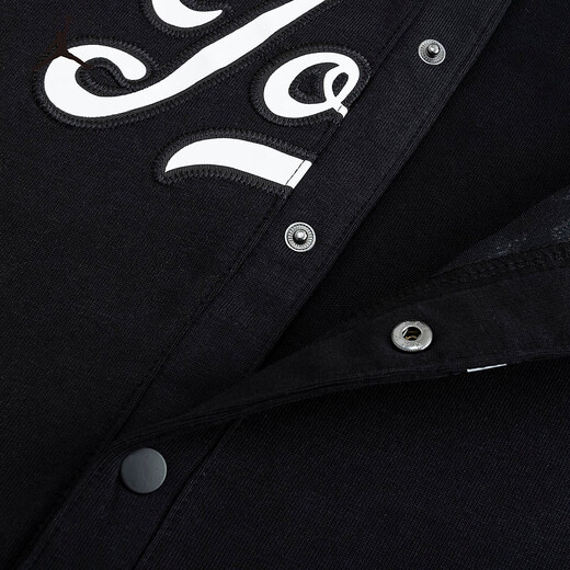 NIKE JORDAN Nike AJ children's short-sleeved shirt summer new pure cotton children's baseball jersey black 160/80 recommended height 158-170cm