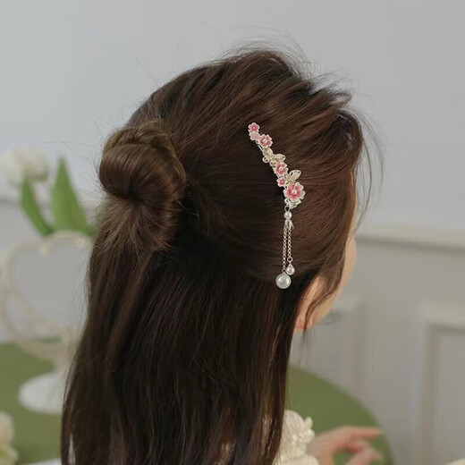 Dawn color butterfly hair clip women's gift box high-end back of the head hair accessories hair clip bangs clip hair rope exquisite birthday gift practical H344 butterfly love flower five-piece set gift box