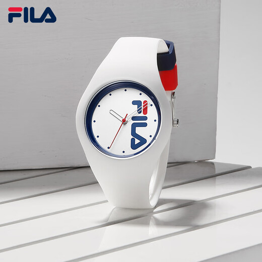 斐乐（FILA）男女士手表情侣款潮流撞色运动硅胶腕表6024 671-003 40mm