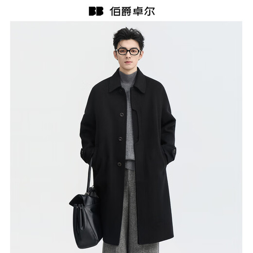 Piaget Zall mid-length wool cashmere double-sided wool coat for men 2025 early winter new commuter coat for men P541589 Mountain Gray XL (180)