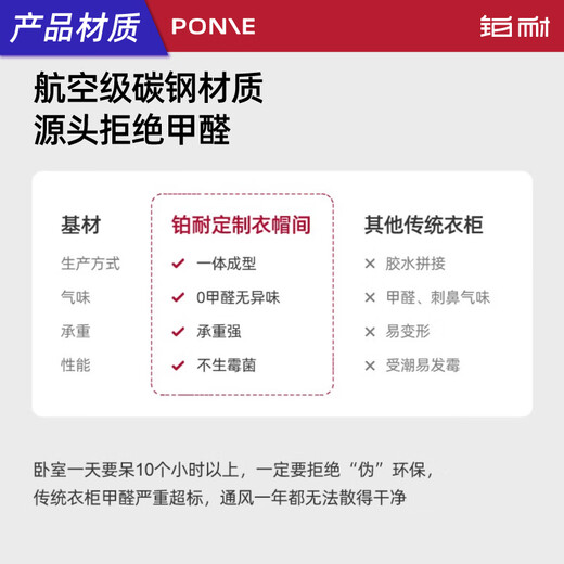 Platinum-resistant American open walk-in closet metal integrated wardrobe wardrobe furniture whole house customization 2.4 meters wide Walker 2.4 meters-29 delivery to home package installation