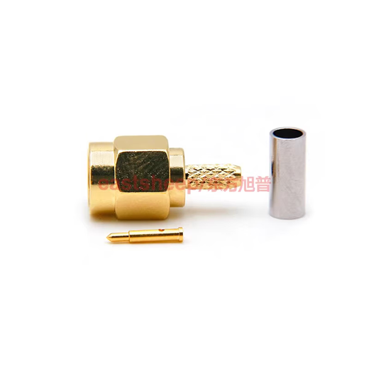 Dongfang Xupu RF Conector SMA-C-J-1.5 SMA Masculino adecuado para RG316/RG174 Cables intrínsecos
