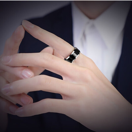 MZMZ platinum ring men's pt950 platinum single trendy personality high-end index finger Double Eleven birthday gift for boyfriend when/next day delivery - light luxury width 6mm circle number 3-35 remarks when ordering