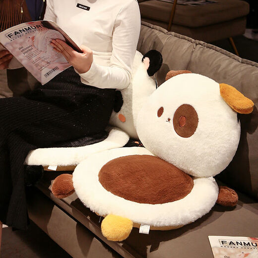 Yingzhu'er comfortable lumbar cushion, soft butt cushion, sedentary office cushion, all-in-one dormitory back cushion, car butt cushion, rabbit lumbar cushion, head 33X45 cm