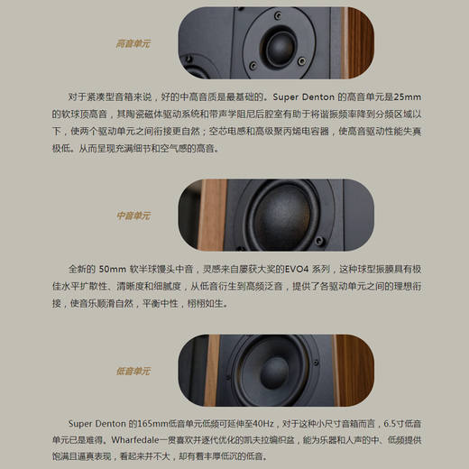 Wharfedale 90th Anniversary Series Super Denton 3HiFi Librairie audio Hi-Fi passive à trois minutes Fréquence Home Living Roomtop 2.0 Fever Tianlong Dra900H Amplificateur + Super Denton