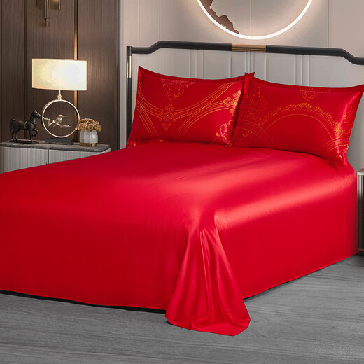 Sihuang Leichte Luxus Vollköpfige Seiden Vierteilige Set 100% Mulberry Seide Quilt Deckbettblatt Home Textile Seiden Doppel Bettwäsche Kind Kind 3897 2,0-Meter-Bett Vierteilige Set [Quilt Cover 220x240cm]