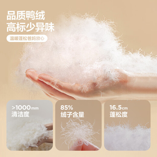 Mini Baladong New Light Warm Down Jacket for Boys and Girls, Baby Outdoor Warm Parent-child Down Jacket, Dream Pink 60335, Parent-child Style 120, Down Charge 77.2g