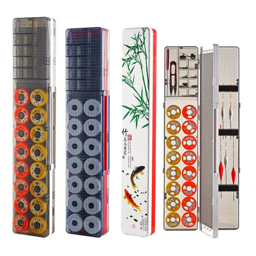 Raft core fish float storage box multi-functional three-in-one sub-line three-layer floating fishing gear large capacity line main line 6-axis model single float box