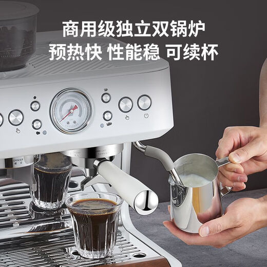 Petrus High-End-Kaffeemaschine PE3899 Italienische Schleifmaschine Haushalt Multifunktion kommerzielle Dual-Purple-Amerikaner kleiner PE3899 Schleif + kleine grüne Kaffee-Utensilien