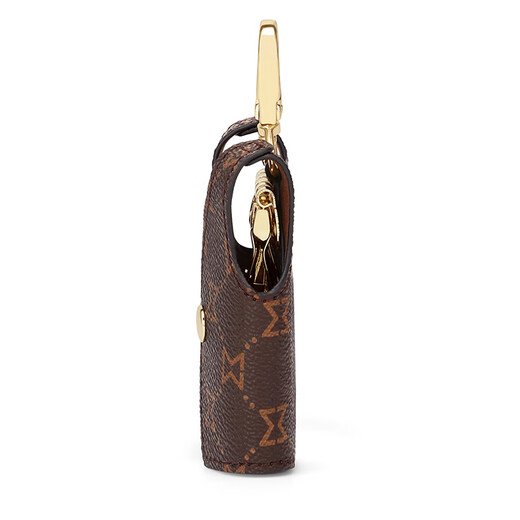 Mashalanti Key Sac pour les femmes clés de voiture de voiture pour femmes Mini Geste Taist Keychain Bag cadeau d'anniversaire pour la mère et la femme Dark Brown