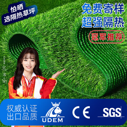 Elegant simulated artificial turf paving roof insulation fake turf plastic mat glass sun room outdoor balcony carpet special density 2cm spring grass 1m wide * 25m long