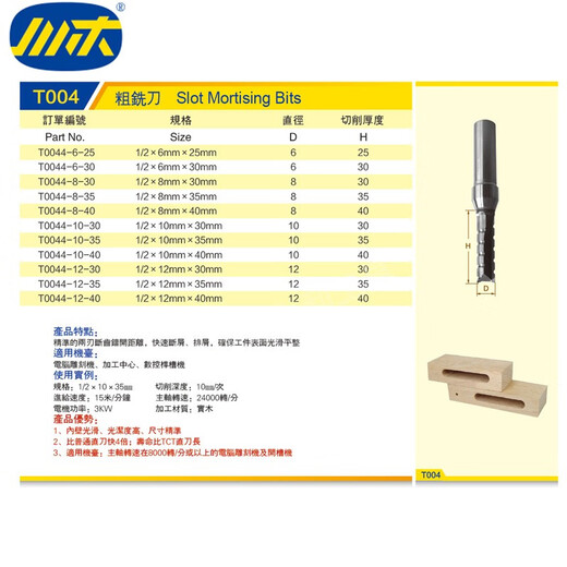 
Sichuan wood blade cutting tool solid wood grooved CNC center engraving machine straight cutter TCT rough milling cutter T004 12625