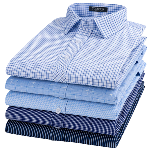 Camisa Gy Yager Camisa blanca de manga larga para hombres Casco de trabajo suelto de trabajo suelto gratis