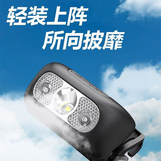 强光头灯超亮感应头戴式LED夜钓灯便携超长续航户外照明小手电筒 9900K爆亮 顶配有感应 待99h