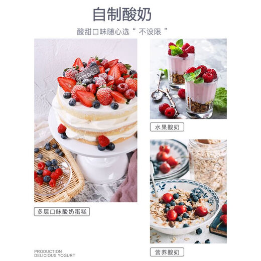 Xiaojiejiang choisit la machine de yogourt pour la machine de fermentation automatique de yogourt automatique pour la machine de yogourt pour les dortoirs d'étudiant ménage multifonctionnel petit automatique 1 personne portable de riz de riz machine à bean 588 violet + 20 phage poudre de phage poudre