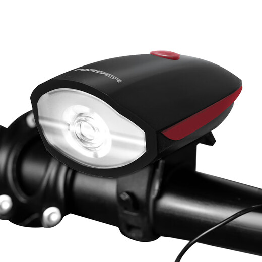 Permanent bicycle light headlight two-in-one car light bell high-brightness car light + horn charging model + tail light