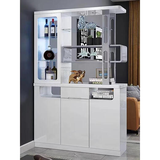 IKEA -Eingangseingangsschrank Wohnzimmer Partitionschrank Leuchtdicht Luxusstil Weinschrank Moderner einfacher Eingang 3891