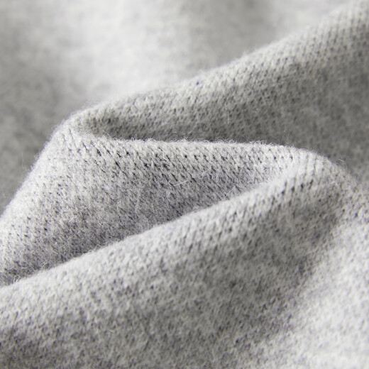 Dialogue (DUIBAI) Art Painting Joint Loose Contrast Jacquard Round Neck Sweater Women's 2025 Winter New Soft Waxy Sweater Light Gray S