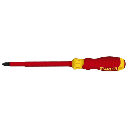 Stanley (STANLEY) insulated screwdriver, electrician's special cross-blade screwdriver, industrial-grade high-voltage screwdriver repair tool, cross #2x100mm STMT60170-23