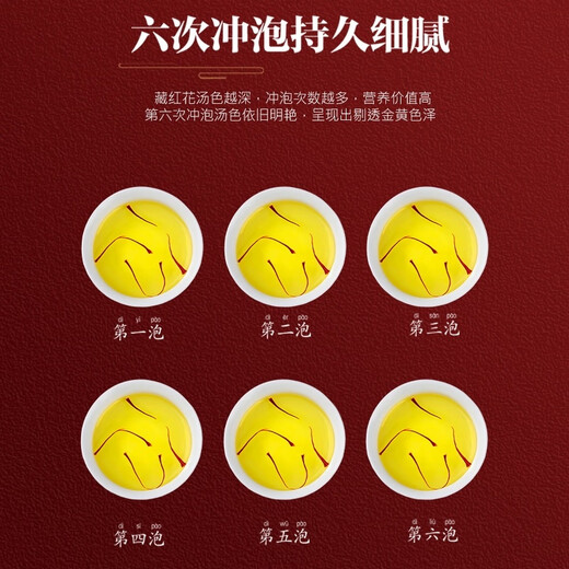 
Beijing Tongrentang [Excellent authentic] Authentic Iranian saffron soaked in water and drink tea with wild Chinese herbal medicines to nourish and nourish saffron (selected filaments) 3g saffron [can]
