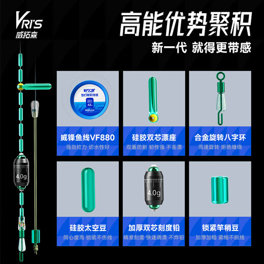 Weitosen fishing line main line imported from Japan tied fishing main line Taiwan fishing line set fishing line set PE line complete set of finished product 5.4m 8-shaped ring style 3 rolls No. 2