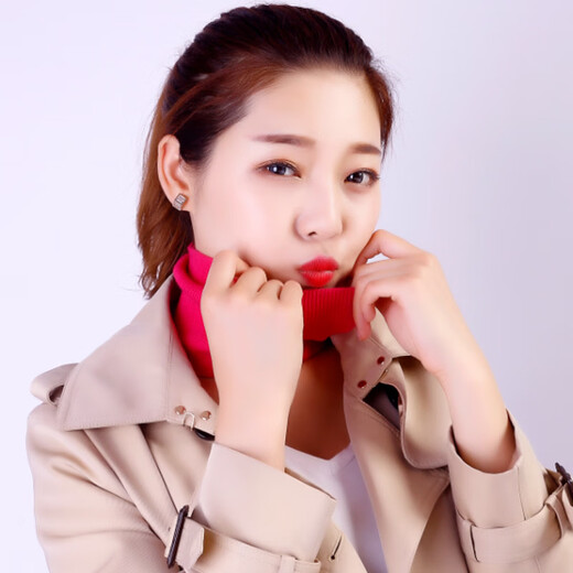 Zi Jiafu men's and women's neck gaiters wool thread warm knitted headband scarf neck gaiter headband headband headband black