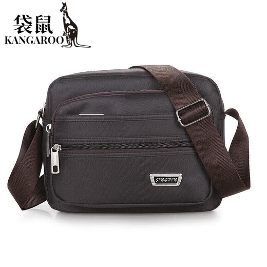 袋鼠（KANGAROO）多层做生意包包卖菜收钱老板女收银专用包摆摊斜挎包卖货用的钱包 云志688升级版六层拉链黑色