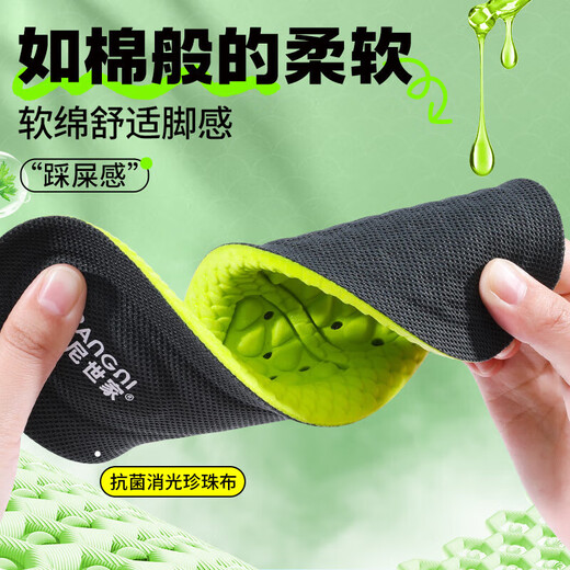 邦尼世家2双装运动鞋垫男高弹减震抗菌站久不累吸汗透气夏季