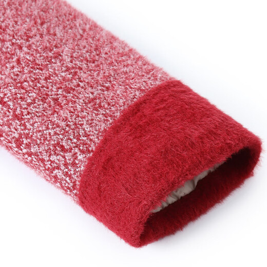 Fuxi's new middle-aged mother's clothing winter woolen coat plus velvet fashionable middle-aged and elderly women's clothing thickened and warm large-size cotton coat, bean paste 2XL recommended 110-125Jin Jin equals 0.5 kg