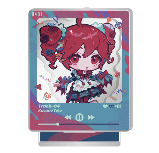 Two-dimensional girl accent teto peripheral pop-up Halloween acrylic stand table decorations for friends and best friends Accent teto E style stand