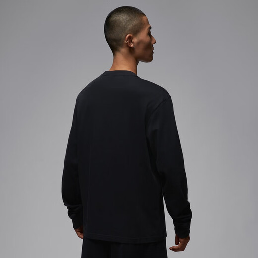 Nike Jordan men's basketball quick-drying long-sleeved T-shirt winter new pure cotton JORDAN DRI-FIT HQ9039 010 black/white 3XL