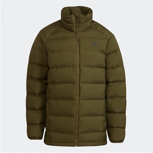 Ropa para hombres Adidas, deportes cómodos y versátiles y chaqueta de collar de pie caliente a prueba de viento IL8928 GT9197 m