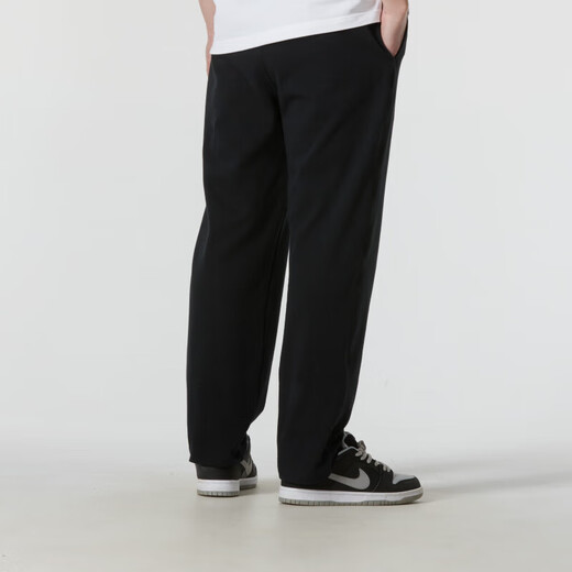 NIKE Loose Straight Pants Pure Cotton Men's Pants Outdoor Breathable Sports Pants Thin Training Casual Pants Black/FQ4333-010 Thin S100-120Jin Jin equals 0.5 kg