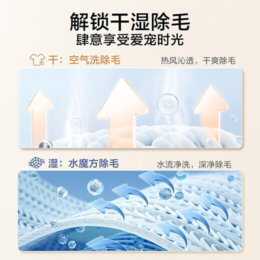 
Little Swan 186+135 Washing and Drying Set Water Rubik's Cube Drying Machine Heat Pump Dryer Combination 10KG New Product White TG100V186W+TH100VH135W Water Rubik's Cube Cleaning Ratio 1.1