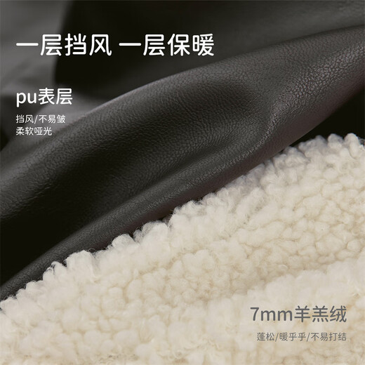 DAVE&BELLA boys' winter jacket plus velvet children's outerwear motorcycle style baby boy cotton jacket new children's clothing children's top jacket brown ready stock 120 cm (recommended height 110-120cm)