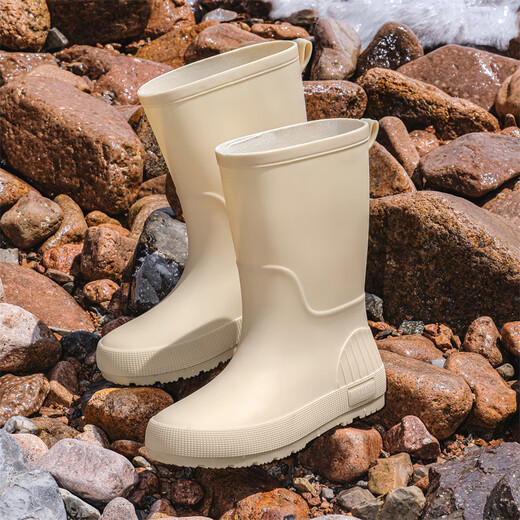 Footoppo Fashion Rain Chaussures Bottes d'eau courte de la femme Chaussures d'eau de pluie Adult Adultanproof