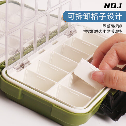 Ayub Point Red Fishing Gear Accessories Storage Box Fishhook Special Tool Box Accessories Box Lua Box Fishing Bait Box Waterproof Accessories Storage Box Small Red