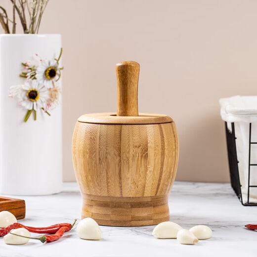 Jatu dace garlic jar garlic pounding artifact manual garlic puller stir garlic press garlic mince garlic peel garlic mince garlic grind garlic beater medium jar + stick + lid