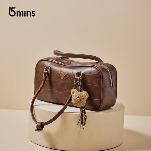 15MINS bowling bag 2025 new high-end niche cross-body handbag high-end big brand girl bag birthday gift