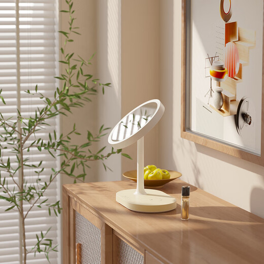 Kawa makeup mirror mini desktop led with light portable desktop Internet celebrity sun mirror dressing luminous mirror