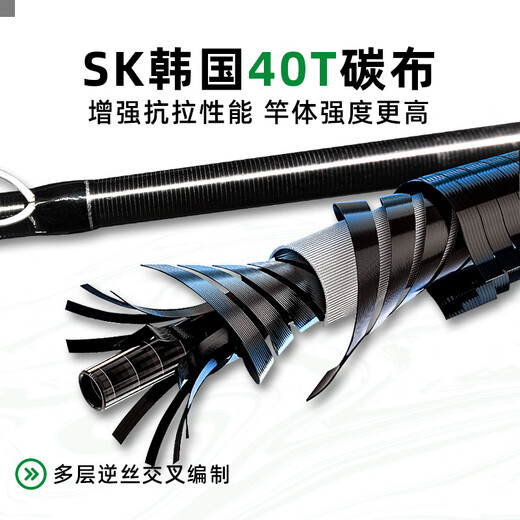 Qi Yunhui Tu insect rod Luya rod quick-adjustable long-range insect rod bass mandarin fish black pit light hard carbon fishing rod C682MH