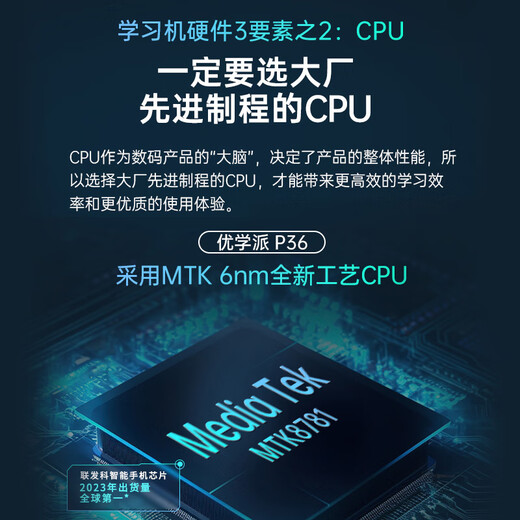 Youxuepai learning machine P36 student tablet 12.2-inch 2K+ nano bionic eye protection screen children's learning machine primary school to high school curriculum synchronization AI English learning early education machine P36 with pen version JD Express 8G+8G+256G