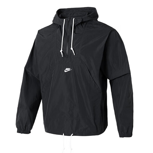 NIKE men's spring new woven hooded half-zip sweatshirt sports casual pullover jacket FN3893-010 L