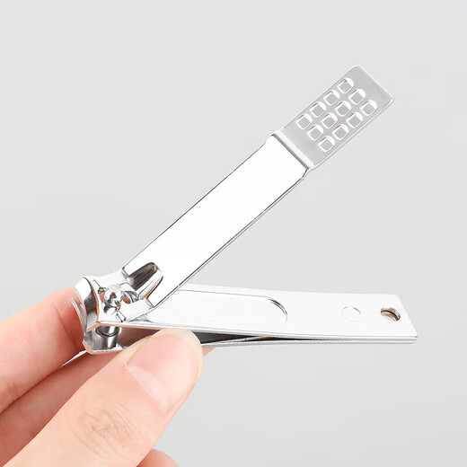 Checkered nail clipper manicure tool single nail clipper high carbon steel flat bevel nail clipper household small bevel clipper 1 piece nail clipper