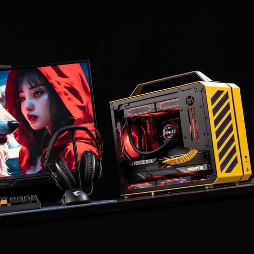 Gigabyte i7 14700F KF/RTX5070Ti/5070/5060TI16G mini e-sports portable network game machine master Xiaocubangtang C28 assembled computer host 1 i7 14700KF丨optional independent display