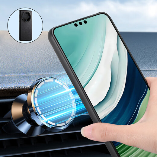 有朋（YouPeng）华为mate60Pro手机壳磁吸卡包Mate60带卡套放卡mate60pro+插卡手机套可放卡片magsafe皮套p车载磁 黑色 手机壳+卡包 华为 Mate 60 Pro